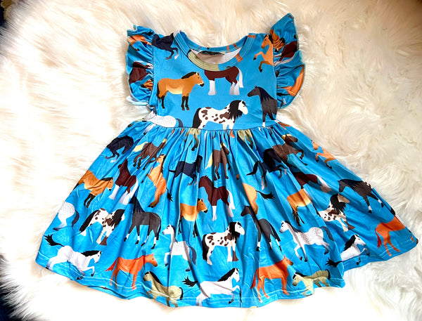 Horse Print Dress