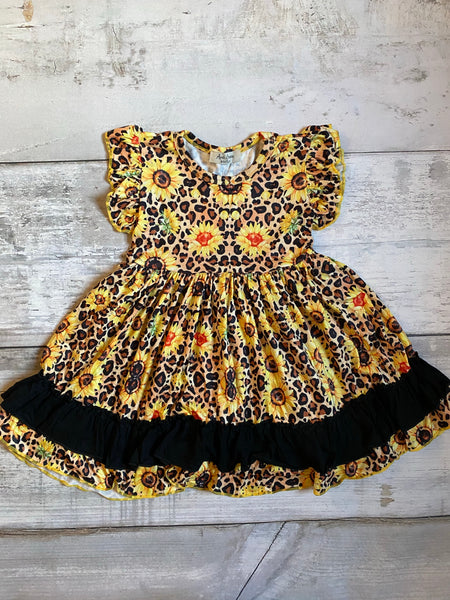 Sunflower Ruffle Dress