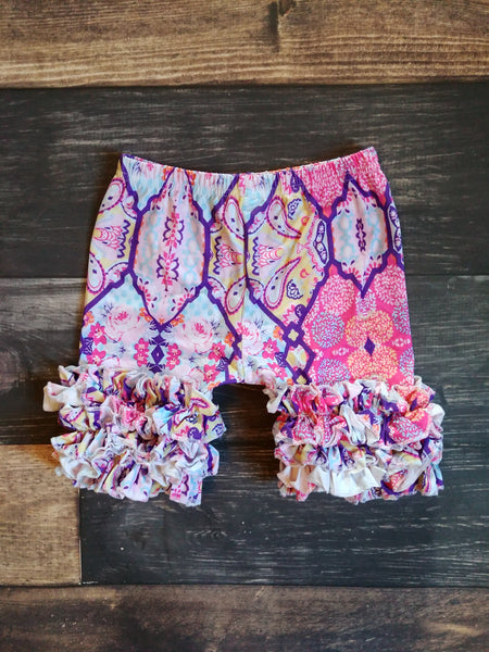 Pink Paisley Milk Silk Icing Short - Ava Grace Boutique
