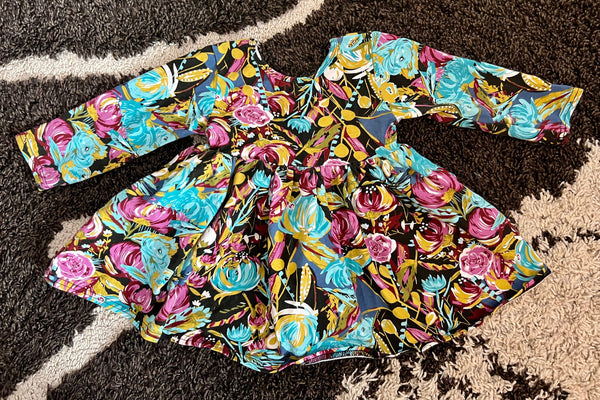 Floral Knit Tunic Dress 3T