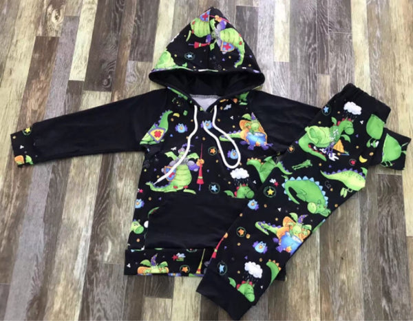 Dinosaur Dragon Hoodie Kid Outfit