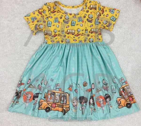 Back to School Bus Dress