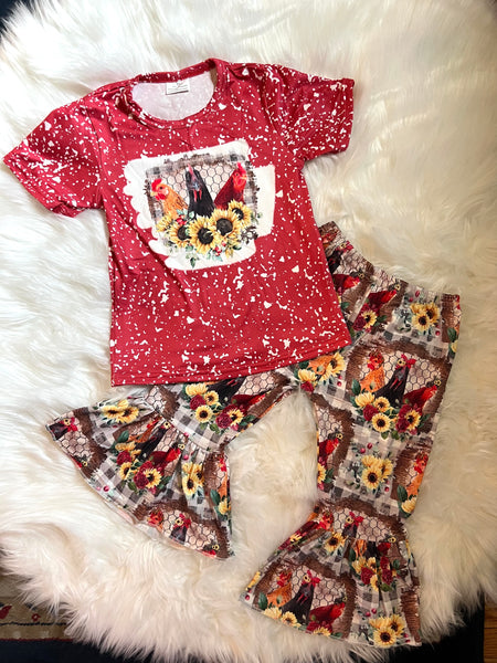 Chicken Top and Bottom Outfit