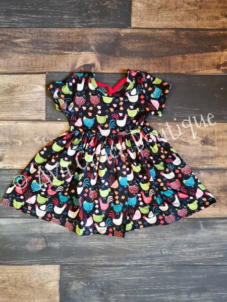 Chicken Milk Silk Dress with Criss Cross on Back