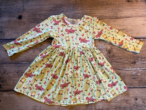 Christmas Story Long Sleeve Dress