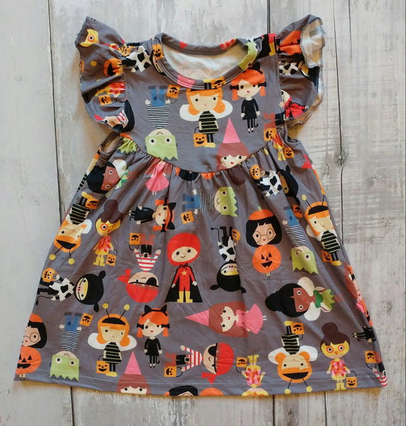 Halloween Pearl Milk Silk Dress - Ava Grace Boutique