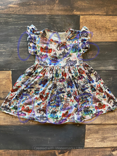 Magical Adventure Flutter Dress
