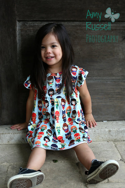 Superhero Pearl Tunic Dress - Ava Grace Boutique