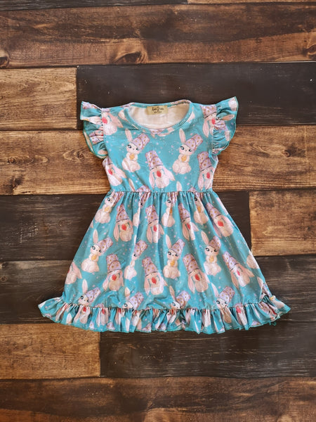 Bunny Easter Girl Dress