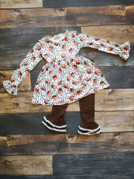 Football Dress and Brown Legging