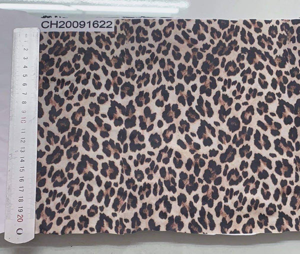Leopard Print A Triple Ruffle Leggings