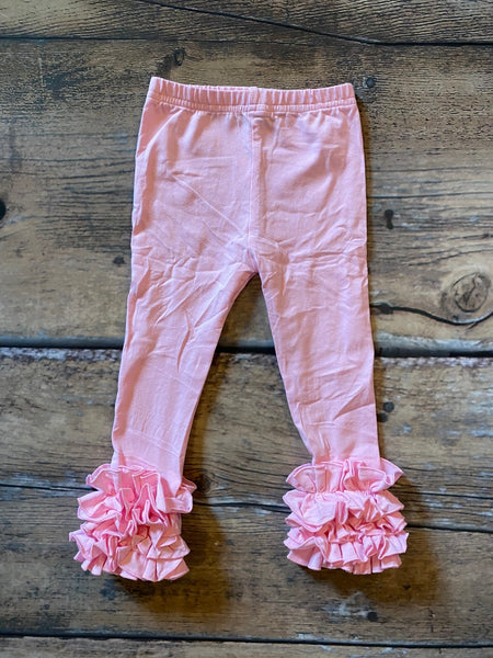 Pink Icing Ruffle Leggings