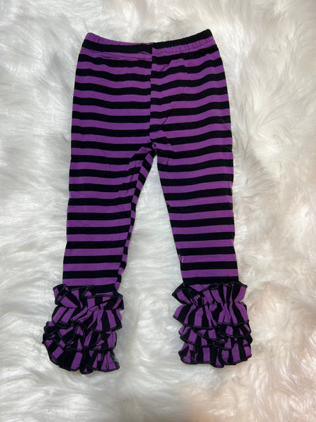Purple and Black Stripes Icing Legging