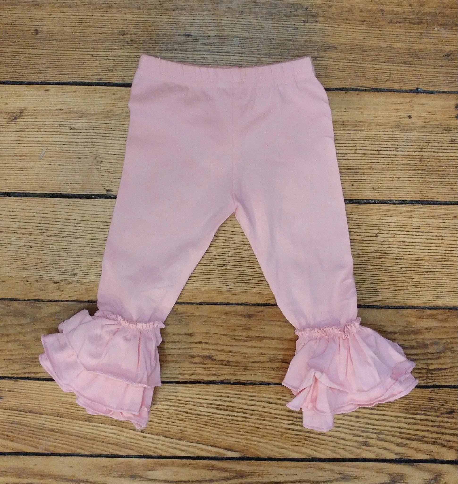 Pink Truffle Triple Ruffle Leggings