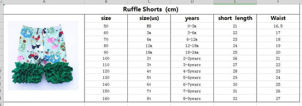 Black Denim Ruffle Shorts
