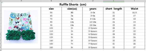 Rainbow Cheetah Print Ruffle Shorts - Ava Grace Boutique