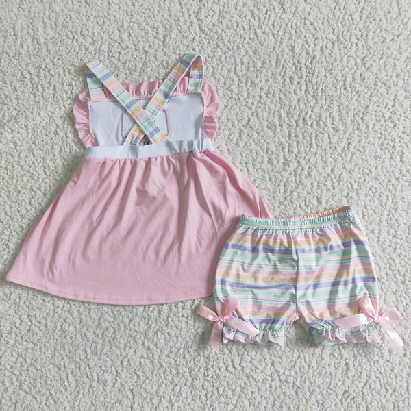 Ice Cream Summer Outfit Embroidered