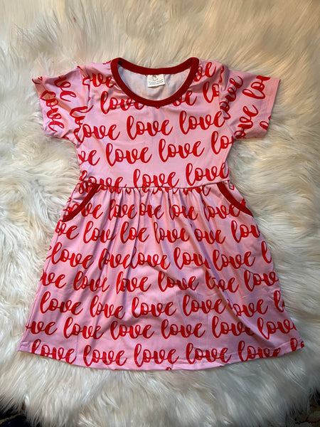 Valentine Love Pocket Dress