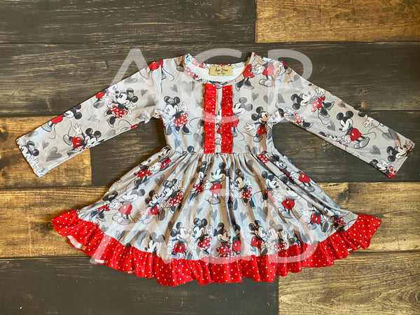 Minnie Mickey Hearts Dress