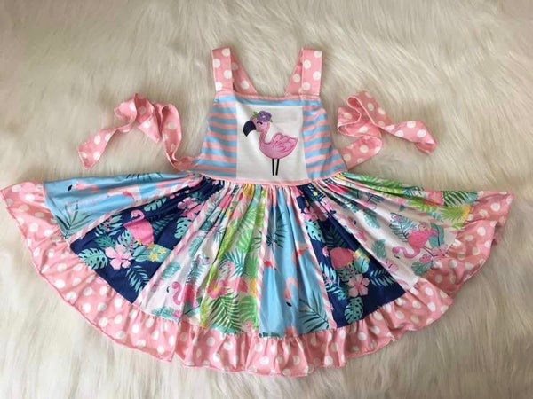 Flamingo Tank Twirly Dress