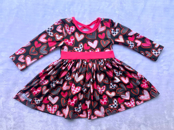 Valentine's Hearts Twirly Dress
