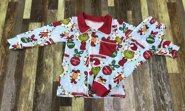 Grinch Blue/Red Pajama Collection