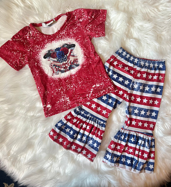 4th of July America Girl Top and Belle Pants Outfit