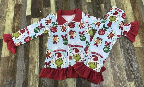 Grinch Blue/Red Pajama Collection