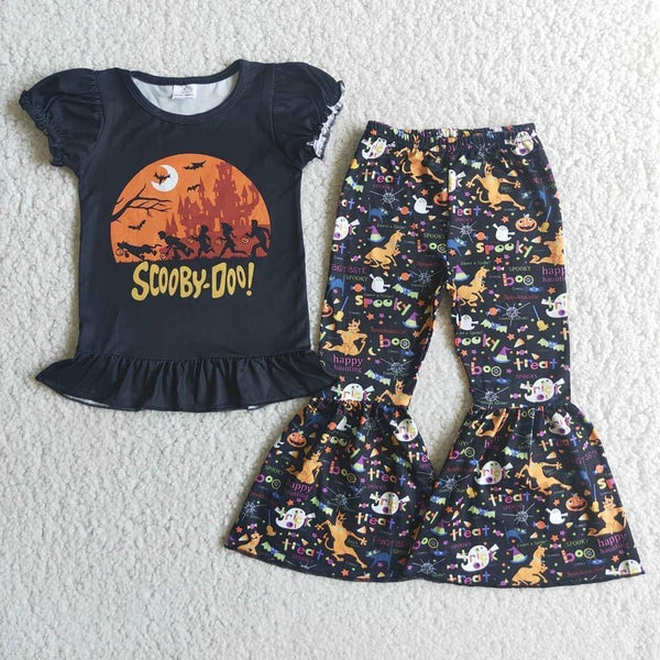 Scooby Doo Halloween Top and Belle Bottom Set - Ava Grace Boutique