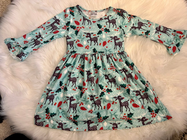 Deer Winter Dress 3T