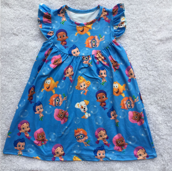 Bubble Guppies Inspired #414 Pearl Dress - Preorder 6-8 weeks