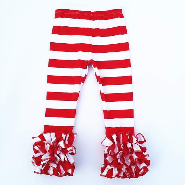 Red/White Stripes Icing Legging - Ava Grace Boutique